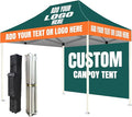 Custom Canopy Tent 10x15 with Logo, Custom Pop Up Canopy Tent Packages for Outdoor and Trade Show Events - Nano-Grade Water Repellent Heavy Duty(1 Full Wall)