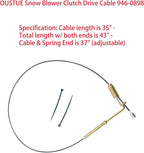 Snow Blower Clutch Drive Cable 946-0898 746-0898 for MTD Snowblower Replace 746-0898A 746-0898B 290-904