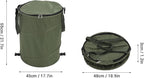 Zunate Collapsible Lawn and Leaf Bag, 24 Gallon Collapsible Trash Can, Reusable Outdoor Yard Waste Leaf Bag Garden Garbage Bin, Garden Garbage Bag with Lid, Lawn and Leaf Bags for
