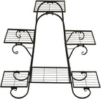6 Tier Plant Stand Metal Flower Shelves Plant Display Stand Indoor Outdoor Patio Plant Rack Flower Pot Holder