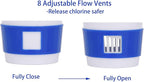 Floating Mini Spa Chemical Dispenser, Chlorine/Bromine Tablet Floater for 1 Inch Tablets, Idea for Spa, Hot Tub &,Fountain, Inflatable & Above-Ground Pools