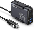 BESTEK 150W Power Inverter DC 12V to 110V AC Converter 4.2A Dual USB Car Plug Adapter Outlet Converter (Gray)