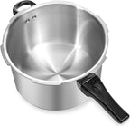 Barton 6Qt Pressure Canner With Release Valve Aluminum Canning Cooker Pot Stove Top Instant Fast Cooking Stewing Locking Lid, 6 Quart