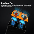 Car Power Inverter - 3500W Power Inverters 12V DC to AC 110V, Converter Solar Power Inverter 3 AC Hardwire Port Outlet for Home, RV, Truck, Off-Grid, Emergency