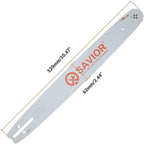 Savior 18 Inch Chainsaw Bar and Chain Combo .325" Pitch .050" Gauge, 72 Drive Links Replacement 180TXLBK095 584408 Chain Saw Bar, For Husqvarna 440, 455 rancher, Jonsered, McCulloch (2 Chains+ 1 Bar)