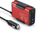 BESTEK 150W Power Inverter DC 12V to 110V AC Converter 4.2A Dual USB Car Adapter, Thinner Design with ETL Listed