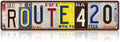 Vintage ROUTE 420 Wall Decor Street Signs Bar Garage Metal Tin Signs 16 x 4 Inches