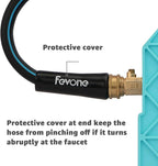 Fevone Garden Hose 25 ft., Lightweight Hybrid Water Hose, Flexible and Durable, Leak-Free Connections