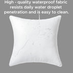 20 x 20 Outdoor Pillow Inserts Set of 2 Waterproof Square Support White Decorative Throw Pillow Inserts for Couch Sofa Beds Large Patio Furniture Cushions