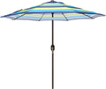 Blissun 9' Outdoor Patio Umbrella, Outdoor Table Umbrella, Yard Umbrella, Market Umbrella with 8 Sturdy Ribs, Push Button Tilt and Crank