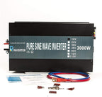 WZRELB 5000W 24V 120V High Frequency LED Display Off Grid DC to AC Converter Power Supply True Pure Sine Wave Solar Power Inverter(Black)