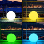 16-inch LED Globe Orb Light, Rechargeable Glowing Ball Light w/Remote, Dimmable RGB Color Changing Glowing Orb for Kid Adult, Waterproof Light Up Ball Night Light Mood Lamp for Home Garden Patio Party