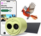 Hibird 4K HD Smart Bird Feeder Camera Solar Powered, 2.4G/5G Dual WiFi Wireless Outdoor, 6X Slow Motion Auto Bird Video Capture, Instant Notifications, AI Identify 10000+ Species for Everyone