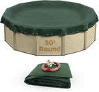 Buffalo Blizzard Ripstopper 30 ft Round Winter Pool Cover | Green Heavy Duty Cover for Closing Above Ground Swimming Pools | Easy to Install | Cold & UV Resistant | Shields from Seasonal Debris
