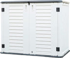 KINYING Metal Laminate Shelving for 26 Cu.ft Horizontal Storage Shed, One Shelf to Hold 44 lbs, 46 in * 15 in, One Piece in The Package with 4 Screws, 11LBS