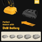 Mini Chainsaw Cordless Fit for DeWalt Battery 20V, 6-Inch & 4-Inch 2-in-1 Electric Chainsaw with Auto Oiling, 5m/s Chain Speed & Safety Lock, Lightweight for Branch Pruning, Tree Trimming (NO Battery)