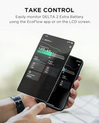 EF ECOFLOW Portable Power Station DELTA2 with Smart Extra Battery, Expand Capacity from 1024Wh to 2048Wh, Solar Generator for Home Backup, Emergency, Outdoor Camping