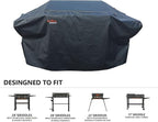 Griddle Cover for Blackstone Griddle & Charcoal Grill Combo & 22" Tabletop Griddle,Waterproof Fabric Flat Top Gas Griddle Cover, Black