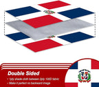Dominican Republic Flag 3x5 ft Outdoor, Double Sided 3 Ply Heavy Duty Dominican National Country Flag, 100% Quality Polyester Dominicana Banner with Brass Grommets 4 Rows Stitches