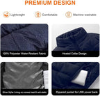 Heated Vest for Men Women with 9 Heating Zones and Rechargeable Battery Pack, Heated Jackets for Winter