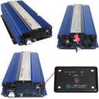 AIMS Power 3000 Watt / 6000 Watt Peak Pure Sine Power Inverter 12 Volt DC to 120 Volt AC ETL Listed with Remote