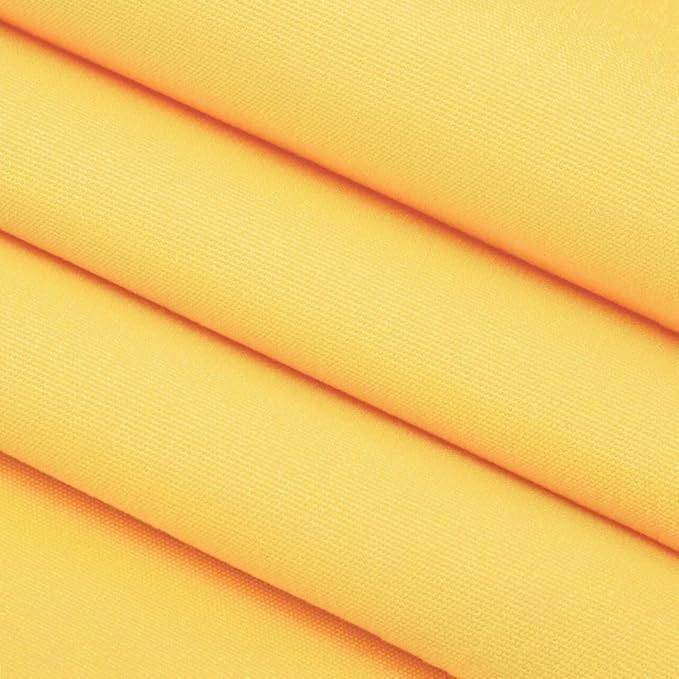 RSH DECOR: Sunbrella Square Throw Pillows Set of 2 | 17" x 17" | Water and Fade-Resistant Performance Fabric | Outdoor Pillow Covers with Down-Alternative Inserts | Canvas Buttercup Yellow