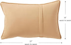 Sunbrella 21'' x 14'' Rectangle Outdoor Throw Pillow with Removable Cover (Set of 2), Canvas Wheat