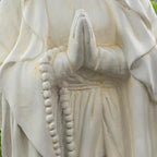 Virgin Mary Outdoor Statue - Religious Garden Statue, Blessed Mother, Virgen De Guadalupe, Large Outdoor Garden, Ivory