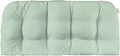 RSH DECOR: Sunbrella Tufted Wicker Loveseat Cushion | 44" x 22" | Outdoor Settee Cushion for Patio Furniture | Crafted with Sunbrella Performance Fabric| Canvas Spa