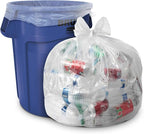 Aluf Plastics 45 Gallon 1.5 MIL Clear Garbage Bags - 40" x 46" - Pack of 50 - For Contractor, Industrial, Healthcare, & Municipal