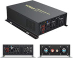 WZRELB 1000W 24VDC 120VAC Pure Sine Wave Power Inverter with 2 AC Outlets Wired Remote Control Car Inverter (RBP-100024WR)