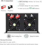 WZRELB Pure Sine Wave 5000W (10000W Surge) 12V Power Inverter DC to AC Power - Solar, RV (RBP-500012)