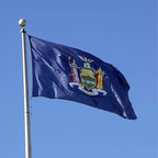 Bradford New York State Flag 3x5 feet Outdoor, 3 Ply Polyester Double Sided New York Flags Heavy Duty, NY State Flags with 2 Brass Grommets for Outsides House Long Lasting
