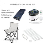ZONEMEL Full Size Portable Steam Sauna, Personal Home Spa, 1500 Watt 4 Liter Steamer with Remote Control, Timer, Foldable Chair (L 33.8" x W 33.8" x H 65.7",Crane1)