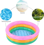 Children Swimming Pool, Round Shape Bright Color Baby Basin Pool, Inflatable Swimming Pool for Indoor (M)