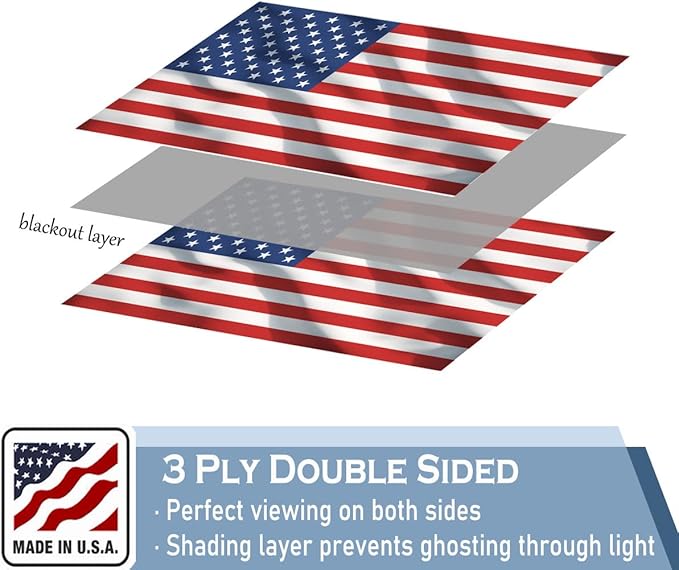 American US Flag 2x3 FT 100% Made in The USA- Heavy Duty Vibrant Colors Double Sided United States Flag with 2 Brass Grommets for Home/Company/Indoor Outdoor Decoration (FMAA Certified)