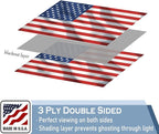 American US Flag 3x5 FT 100% Made in The USA- Heavy Duty Vibrant Colors Double Sided United States Flag with 2 Brass Grommets for Home/Company/Indoor Outdoor Decoration (FMAA Certified)
