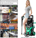 2025New Pressure Power Washer 4500PSI with 4 Quick Connect Nozzles,Inlet Hose & Filter, Foam Cannon for Cars/Fences/Driveways/Patios/Home Cleaning(Navy Blue)