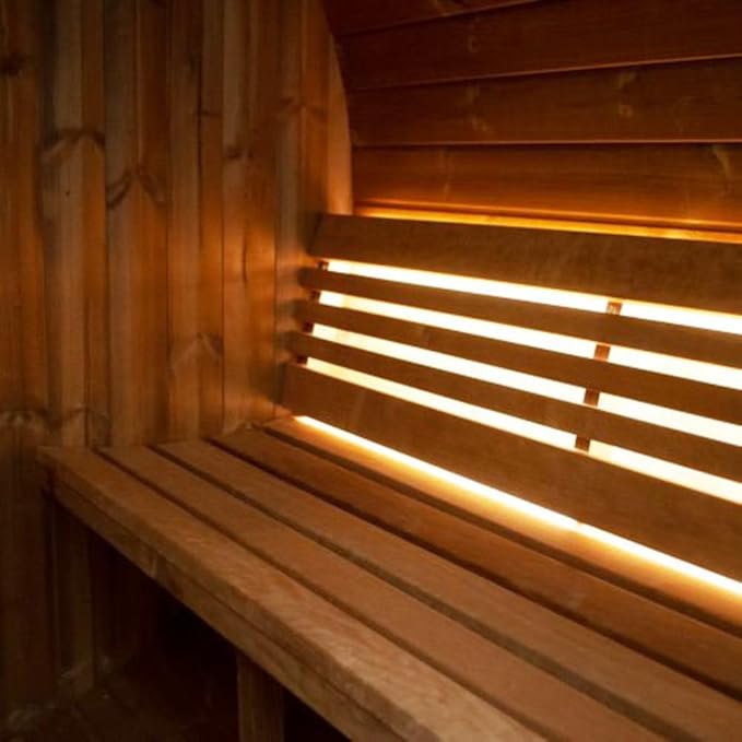 Sauna Barrel, Ergo-Series Backyard Sauna Barrel (Sauna Heater & Sauna Stones Included) (Model E6)