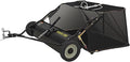 44 Inch Tow-Behind Lawn Sweeper with 25 Cu.Ft Hopper Bag, Adjustable Brush Height & Easy Dump-from-Seat – Picks Up Leaves, Grass & Yard Debris, Garden Gift