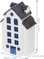 LUOZZY 6pcs Miniature Fairy Garden House Mini Cottage Figurine Miniature House Statues Dollhouse Fairy Garden Village Accessories