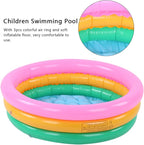 Children Swimming Pool, Round Shape Bright Color Baby Basin Pool, Inflatable Swimming Pool for Indoor (M)