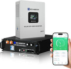 ECO-WORTHY Home Power Station Backup Power,5120Wh LiFePO4 Battery Support Communication、Bluetooth and WiFi,AC 5000W Inverter, 1Hr/2.5Hr Fast Charge,for Home Backup,Emergency,Solar System Components