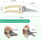garden scissors, pruning shears for gardening, lightweight plant clippers, for hedge, bonsai, floral, small stem, orchard and vegetable, 1 pack