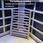 Sauna Backrest, Natural Wood Hemlock, No Stains, Non-Toxic, 13"(W) x 20.5"(H)