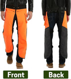 Chainsaw Chaps Apron Wrap 8-layer for Men/Women Loggers Forest Workers Protective Chain Saw Pants Adjustable