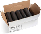 Aluf Plastics High Density Trash Bags, 33 Gallon, 250 Count, 16 Micron (eq), 33" x 40", Black, for Bathroom, Office, Industrial, Commercial, Janitorial, Municipal, Recycling