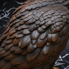 Bald Eagle Statue Outdoor - Large American Eagle Figurine for Garden, Yard, and Outside Decor | Majestic Realistic Hand-Painted Resin Sculpture, 24.4-Inch