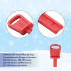 Universal Snow Blower Key Set 490-241-0008 Fits for PowerMore Troy-Bilt Briggs & Stratton MTD Craftsman Tecumseh Snow King Blower and Lawn Mower Engines (4 Keys)