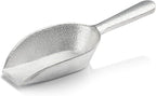 New Star Foodservice 34622 Cast Aluminum Flat Bottom Utility Scoop, 1oz, Extra Small Size, Silver (Hand Wash Only)